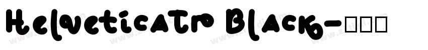 HelveticaTr Black字体转换
